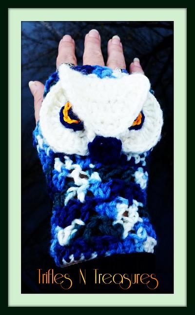 Majestic Owl Mitts - Project by tkulling