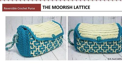 The Moorish Lattice reversible purse  - Project by Teh Asa 