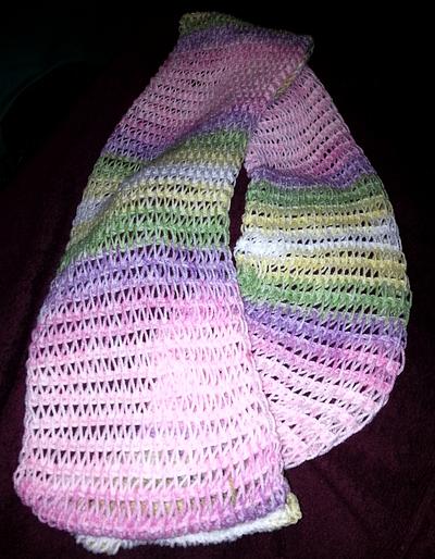 Drop Stitch Scarf - Project by klharper14