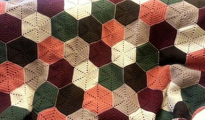 hexagon bedspeard  - Project by mrsridens