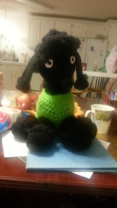 Black poodle - Project by Mis gemelos