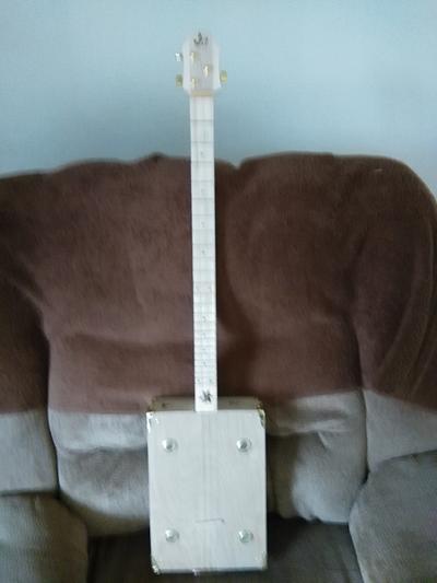 3 string cigar box guitar - Project by jim webster