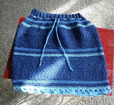 Blue girls skirt - Project by Sam Remesz