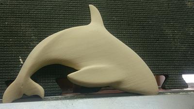 Start of Orca Carving  - Project by Chris Tasa
