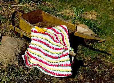 Spring Flowers in Tunisian Crochet - Project by MsDebbieP