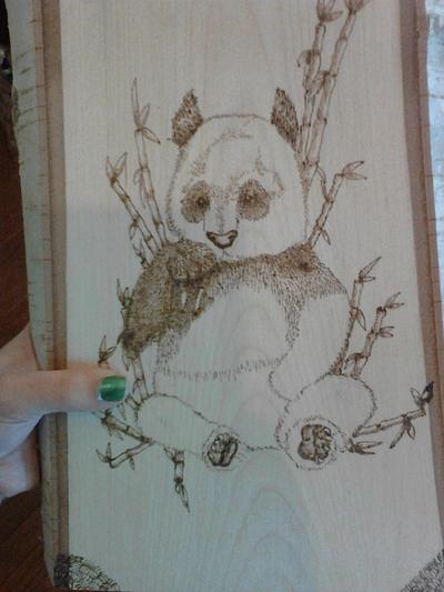WIP Panda with Bamboo - Project by CharleeAnn