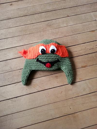 Crocheted inspired Ninja Turtle Hats - Project by bamwam