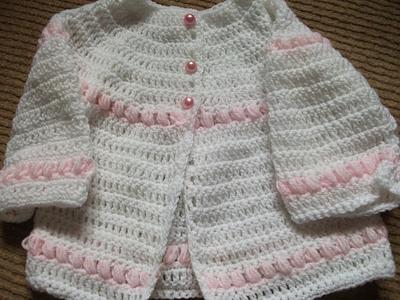 crochet matinee coat - Project by mobilecrafts