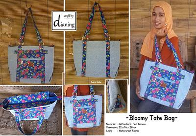 BLOOMY TOTE BAG - Project by Dianing Lestari