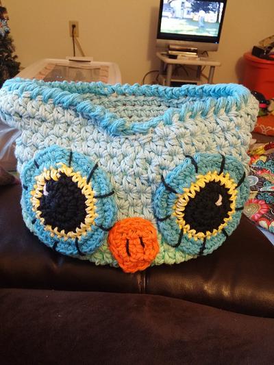 owl basket - Project by Down Home Crochet