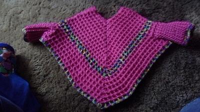 what a waffle sleeved poncho  - Project by michesbabybout