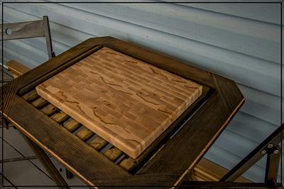 Maple End Grain Cutting Board - Project by Railway Junk Creations