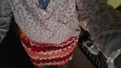 A skirt I made and baby hat I made - Project by Nickey45