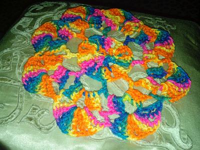 colorful doily - Project by kendra