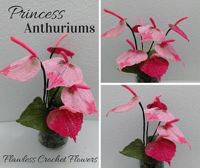 Princess Anthuriums - Project by Flawless Crochet Flowers