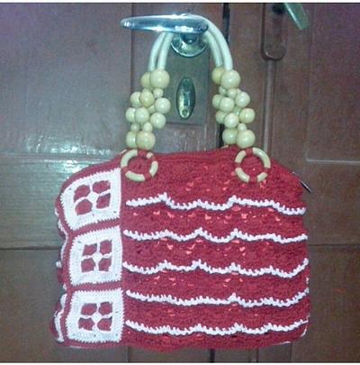 Red Fusion Bag - Project by Na Fatwaningrum