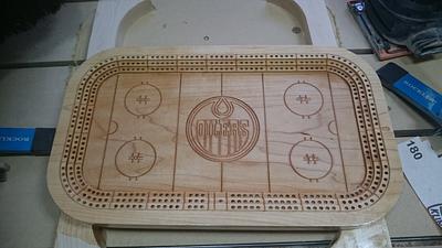 Hockey Theme Cribbage Board - Project by Chris Tasa