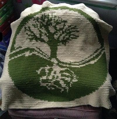 Tree of Life "Intarsia" Afghan - Project by MsDebbieP