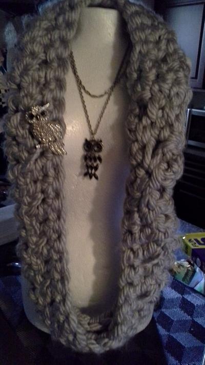 my cow neck scarf - Project by Tina Rivera