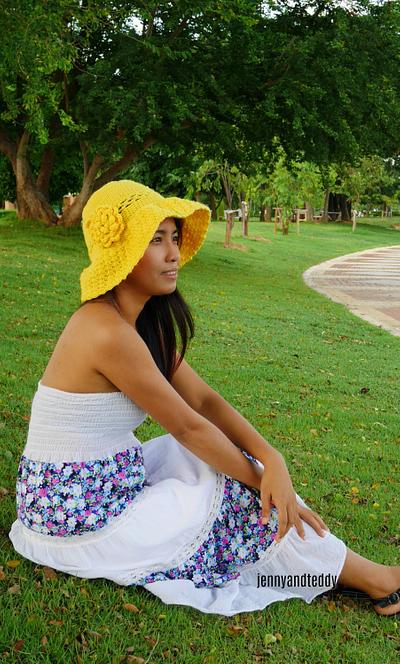 secret garden sun hat - Project by jane
