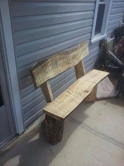 Rustic bench - Project by twigg