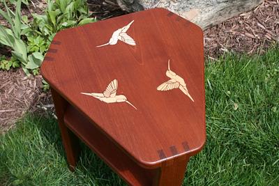 Triangular Hummingbird Table - Project by Roger Gaborski