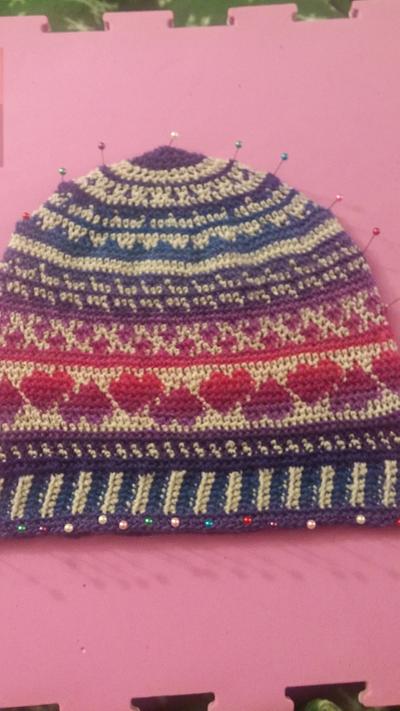 Fait Isle Love Beanie - Project by Down Home Crochet