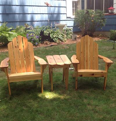 Adirondack chairs and table for my wife - Project by CaseydBlair