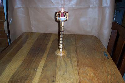 Lighthouse candle holder - Project by Wheaties  -  Bruce A Wheatcroft   ( BAW Woodworking) 
