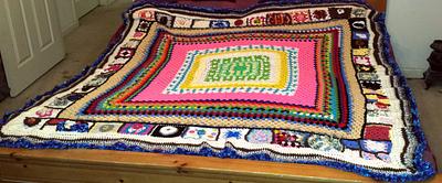 queen size afghan  - Project by sherry sanders