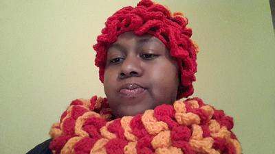 hat and cowl I made myself - Project by Nickey45