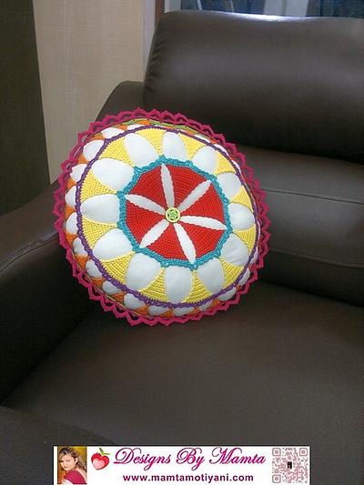 Lace Mandala Pillow - Project by Mamta Motiyani