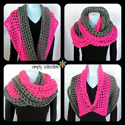 Free pattern - Coraline in San Francisco cowl wrap - Project by Simply Collectible - Celina Lane