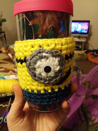 minion cup cozies  - Project by Down Home Crochet