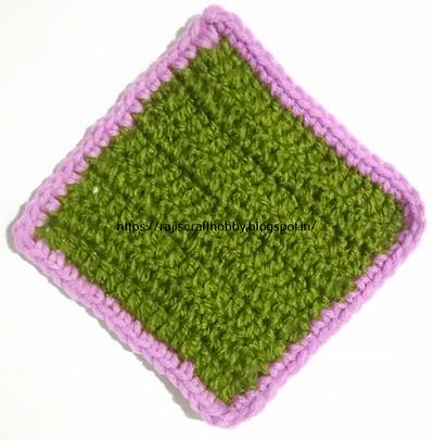 Spring Square Coaster - Project by rajiscrafthobby