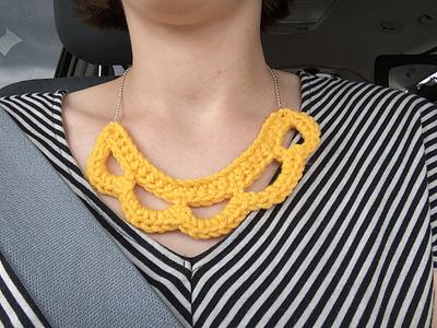 Yellow Necklace - Project by CrochetFarmer