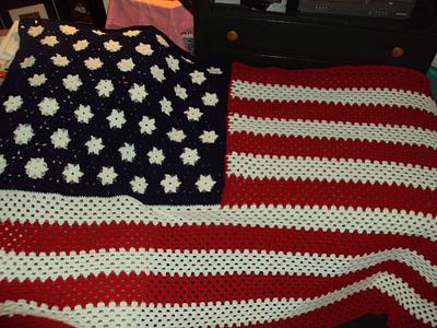 Grand old flag blanket - Project by Marlene