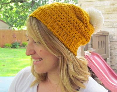 all wool, slouchy beanie - Project by HookedbyAmy 