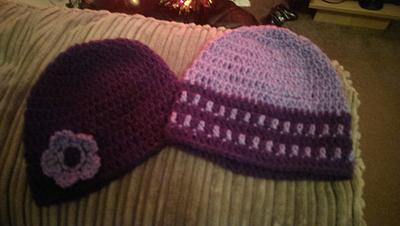 girly beanies - Project by maggie craig