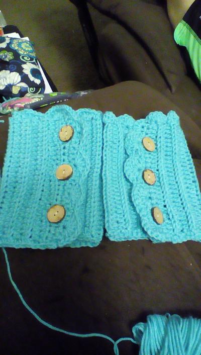 boot cuffs - Project by Down Home Crochet