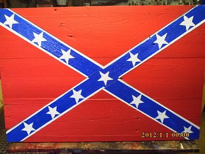 confederate battle flag - Project by barnwoodcreations