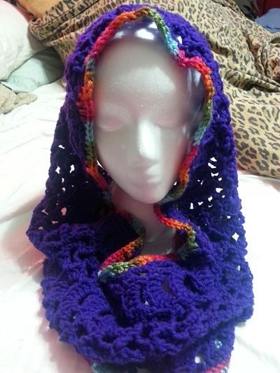 shells and latice cowl/infinity scarf - Project by travese