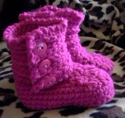 button booties - Project by michesbabybout