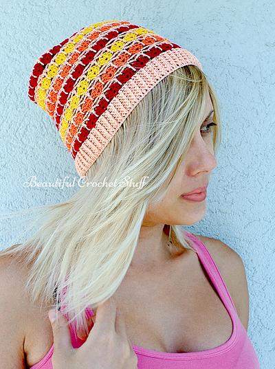 Crochet Summer Beanie - Project by janegreen