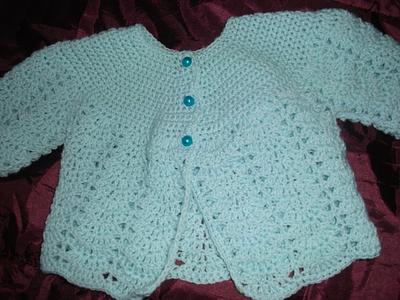 crochet matinee coat - Project by mobilecrafts