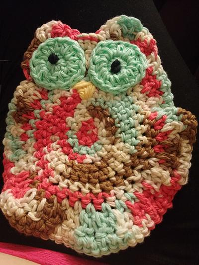 owl coaters - Project by Down Home Crochet