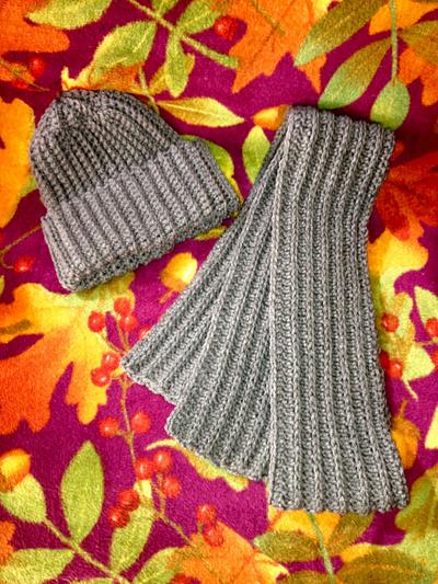 Men's Scarf & Hat - Project by Terri