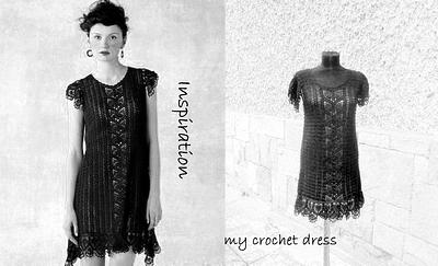 Black Crochet Dress, Elegant Woman Dress, Handmade Crochet  Dress - Project by etelina