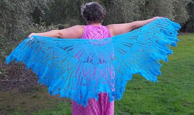 Donna's Butterfly Wings - in Blue - Project by Kristi