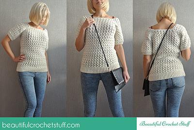 Free Crochet Sweater Pattern - Project by janegreen